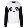 Bear Ear Plush Furry Hoodie Poleron Mujer 2019 Leuke Panda Kleding Kawaii Harajuku Oversized Stitching Lange Mouw Hoodies Dames