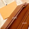 Brazza Wallet Stylish Mens Jacket茶色の防水チェッカーキャンバスの長い財布変更メモを保持するためのクレジットカードグッドqual264k