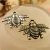 16 * 21mm Mini bee small pendant necklace pendant bracelet pendant jewelry charms two color options hot handmade