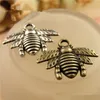 16 * 21mm Mini Bee Małe Wisiorek Naszyjnik Wisiorek Bransoletka Wisiorek Biżuteria Charms Dwie opcje kolorów Hot Handmade