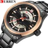 Curren Watches Mens en acier inoxydable Quartz Horaire avec un calendrier Casual Business Horloge masculine 30m Relogie imperméable Masculino265b