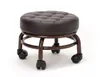 Pedicure Stool Beauty Salon Foot Bath Footstool Two Colors Optional Elitzia ET28499 Thick Foam Support Quality Wheels USA Stock