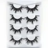 False Eyelashes 30 Types 4 Pairs 6D Faux Mink Hair Natural Curly Extension Lashes 3D Long Wispies Fluffy Eyelash