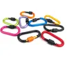 8 cm aluminium aluminium Carabiner D-ring breloczek breloczek klip wielokolorowy camping climbing keyring snap hook na zewnątrz zestaw Podróże Quickdraws Carabiner