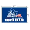 3 * 5ft Donald Trump Flag 2020 Amérique Président Élection Banner Trump Car Autocollant Publicité Publicité Exquis autocollants HHA328