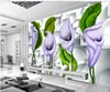 3D Foto Behang Custom 3D Muur Muurschilderingen Wallpaper 3D Stereo Bloem Grote Minimalistische TV Achtergrond Wall Papers voor Muren Papel de Parede