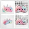 Fantasy Kolorowe Pluszowe Unicorn Sen Maski Oczu Maska Gradient Cartoon Sleeper Eyemask Zdrowie Wizja Pielęgnacja Darmowy Statek 10