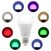 Ampoule WiFi intelligente, aucun hub requis, lumière intelligente LED RGBCW multicolore à intensité variable E27 A19 7 W (équivalent 60 W), compatible avec Alexa Google Home