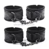 Bondage Restraint Sponge Handcuffs Wrist Ankle Cuffs neck Collar Leash Set Fancy Toy new AU65