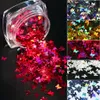 Butterfly 3D Holographic Glitter Nail Art Sequins Laser Paillettes Butterflies Metal Mirror Flakes Slice Decorations JI1558-1