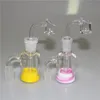 Apanhador de cinzas de vidro tigelas de cachimbo de água com fêmea de 14 mm de 18 mm 18 mm Bubbler Ashcatcher Bong Ashcatchers Silicone Container Quartz Banger