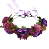 Nouveau Design Couronne De Cheveux Rose Fleur De Mariée Couronne Florale Mignon Bande Couronne Menthe Tête Couronne De Mariage Demoiselle D'honneur Femmes Accessoires De Cheveux