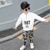 2020 novos conjuntos de roupas verão meninos hip hop dança crianças roupas curtas conjunto duas peças harem calças capri conjunto tamanho 314t6311312