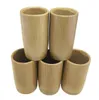 100pcs Handmade Natural Bamboo Tea Cup Japanese Style Beer Milk Cups With Handle Green Eco-friendly Travel Crafts