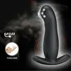 7 Speed ​​Tickling Anal Vibrator för Man Prostata Massager med stark sugkopp Anus Butt Plug Anal Beads Pluggar Erotiska Sexleksaker Y19061302