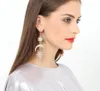 All'ingrosso- 2019 moda nuovi orecchini a forma di stella ottagonale Personalità in stile europeo stelle esagerate e orecchini in lega di orecchini di luna