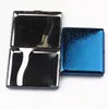 NEU 95 mm blau quadratisch Metall Zigarettenschachtel Persönlichkeit Mode Zigarettenschutzbox Ultradünne Zigarettenschachtel