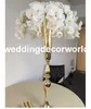 Menta Ouro Candelabros Centrais de Mesa de Casamento Oco de Vela Oco Flor Rack de Chumbo Estrada Para Decoração de Casa decor253