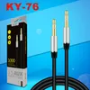 KY-76 3,5-мм аудио кабеля кабеля металлическая головка Aux Aux Cable для динамика для наушников Aux MP3/4 1M с Retail247O