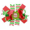 6 Inch Christmas Big Hiar Bows for Girls Santa Ribbon Snow Man Matching Outfits Childrens Xmas headwear 24 Designs