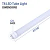 LED Tube Light 4ft T8 المصابيح 18W 22W 28W أبيض بارد 5000K 6000K Super Bright 4FEET LED ELDING AC85-277V