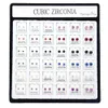 Wholesale earrings 36 couples Set,Crystal stud earrings;cheap diamond ear nail,single style for mens and womens,cheap price wholesale