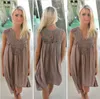 new Women Lace Dress Summer Loose Casual Beach Mini Swing Dress one piece playsuits Chiffon Bikini Cover Up Womens Casual Dresses size:s-5xl