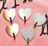 Современный минималистский персик сердце крюк номер новый творческий дом любовь серебро из нержавеющей стали крюк декоративные аксессуары