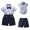 Ins Sommer Baby Jungen Anzüge Neugeborenen Outfits Kurzarm Strampler + Shorts 2 teile/satz Baby Jungen Kleidung Baby, Kleinkind Junge Designer Kleidung B630