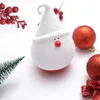 BRELONG new strange led night light creative Santa Christmas snowman silicone pat light usb charging 1 pc