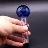 Mini verre coloré fumer poignée tuyaux brûleur à mazout Dab Rigs pour eau bangs narguilés tabac accessoires