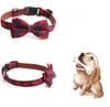 RTS Collana con collare per animali domestici con design ad arco in stile britannico, decorazione regolabile per animali domestici, collare per collane per cani e gatti5124002