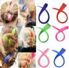 Ny Straight Colored Colorful Clip-In Clip On In Hair Extension Womens Slumpmässig Färg Lila Red Hot Sale