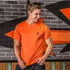 Casual Mężczyźni Tenis T Shirt Sport O-Neck Szybka Sucha Oddychająca Koszula Run Badminton Mężczyzna Z Krótkim Rękawem T Koszulki Topy Tees Odzież