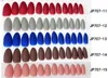 Tamax na074 24pcs matte falska naglar matt färgade tråkiga falska nageltips för nagelförlängning manikyr nail art tillbehör kit