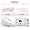 Hot! 3D LED Wall Clock Modern Digital Table Clock Watch Desktop Alarm Nightlight Saat For Home Living Room