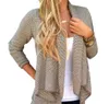 Mulheres De Malha Cardigan Feminino Feminino Cardigans Sólidos Sueter Irregular suéter de Manga Longa de lã Cardigan Suéter casaco LJJA2824