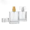 30 ml 50 ml tomt glas parfymflaskor Travel Square Spray Atomizer Refillable Bottle Scent Case 2Styles Botellas de Perfume de Vidrio