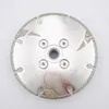 D105-125mm 5 Pieces Electroplated Diamond Cutting Grinding Disc M14 Flange With Protection Coated Diamond Blade Granite Marble