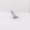 925スターリングシルバーCZダイヤモンドリングの女性の女の子夏のジュエリーのためのPandora Shimmering Dragonfly Rings