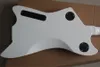 Guitare électrique à 2 micros à corps blanc personnalisé en usine avec matériel chromé, touche en palissandre, peut être personnalisé
