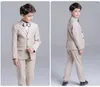 Champagne Boys Formal OccasionTuxedos Notch Lapel Two Button Center Vent Kids Wedding Tuxedos Child Suit (Jacket+Pants+Tie+Vest) 21