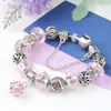Wholesale-charm bead Water drop pendant Bracelet pendant silver plated bracelet Suitable for Pandora style bracelet jewelry