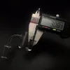Bilimsel Eğimli Kenar Kuvars Banger Çiviler 10mm 14mm 18mm Kadın Erkek 45/90 Düz Üst Quart Banger Cam Su Bongs Yağ Rig Için