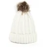 Fasta hattar skidskalle kepsar knit hattar päls pom beanie vinter virka skullies cap mode xmas fest hatt ull utomhus kepsar gåvor azyq6231