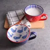 Keramik handbemalte Kaffeetasse kreative Vintage Tasse Café Bar liefert geprägte Persönlichkeit Frühstückstasse bunt handbemalt T200523