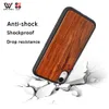 Odporne na wstrząsy przypadki telefonu dla iPhone 11 12 Pro X XR XS Max Case Wodoodporna drewniana TPU Dostosowane logo Hurtownie Moda Back Cover