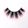 16 style 5D false eyelashes colorful Mink Hair gradient color Fake Eyelash Thick mink HAIR natural Extension fake Eyelashes 20 sets