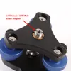 Freeshipping treppiede Base Station Head 1/4 "3/8" Bene Tuning 3 Misura del livello di spirito regolabile