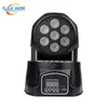 Luz de palco mais barata 7X8W 4in1 RGBW Lyre MINI LED Moving Head Wash Light DJ Lighting Stage Event Party Equipment Sound Active